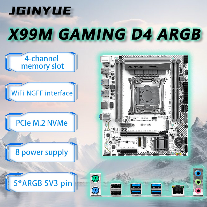Pc Gaming Omen - JGINYUE X99 마더보드 LGA2011-3 M-ATX Xeon