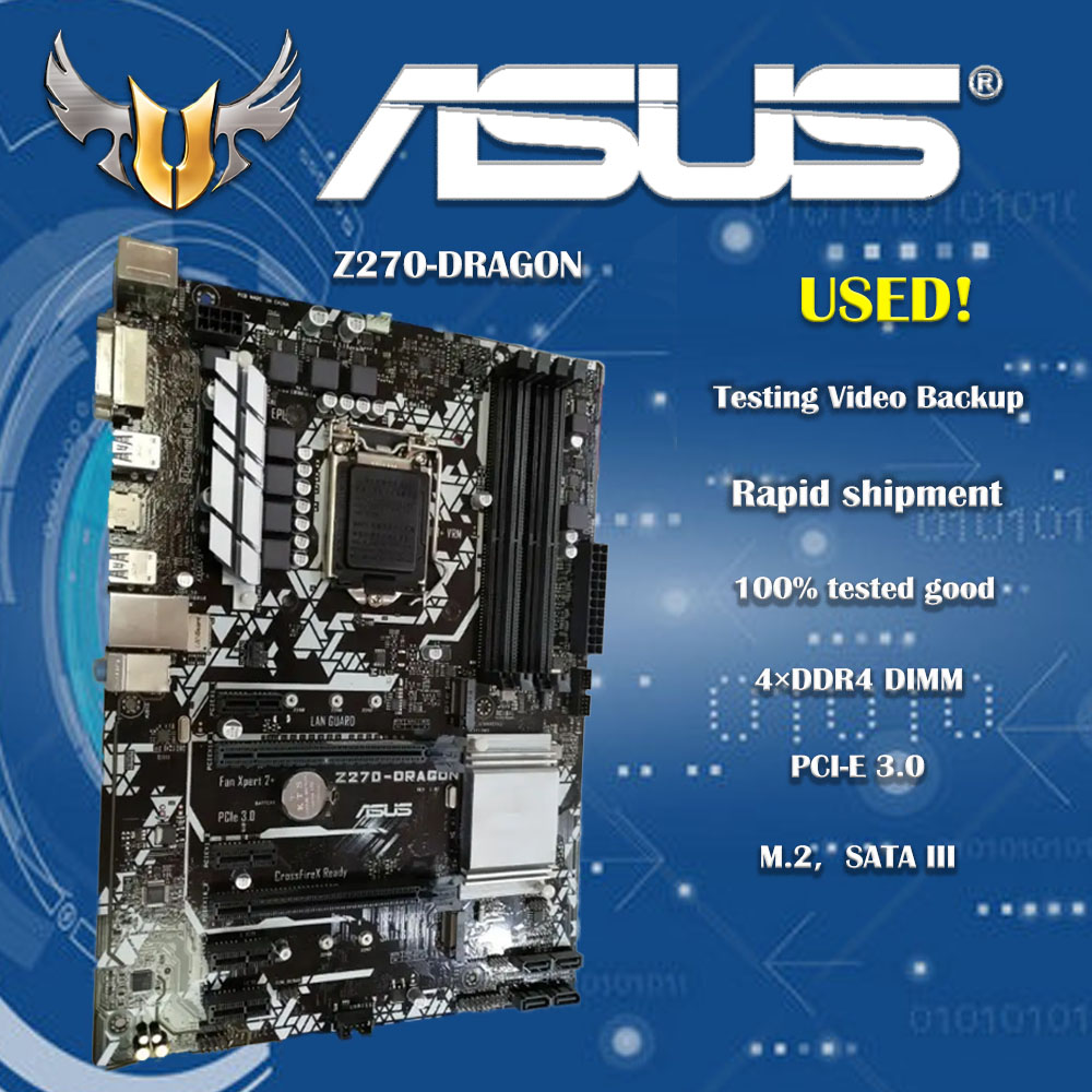 Pc Gaming Intel Core I7 - Asus PRIME Z270-DRAGON 오리지널 데스크탑용 마더보드,