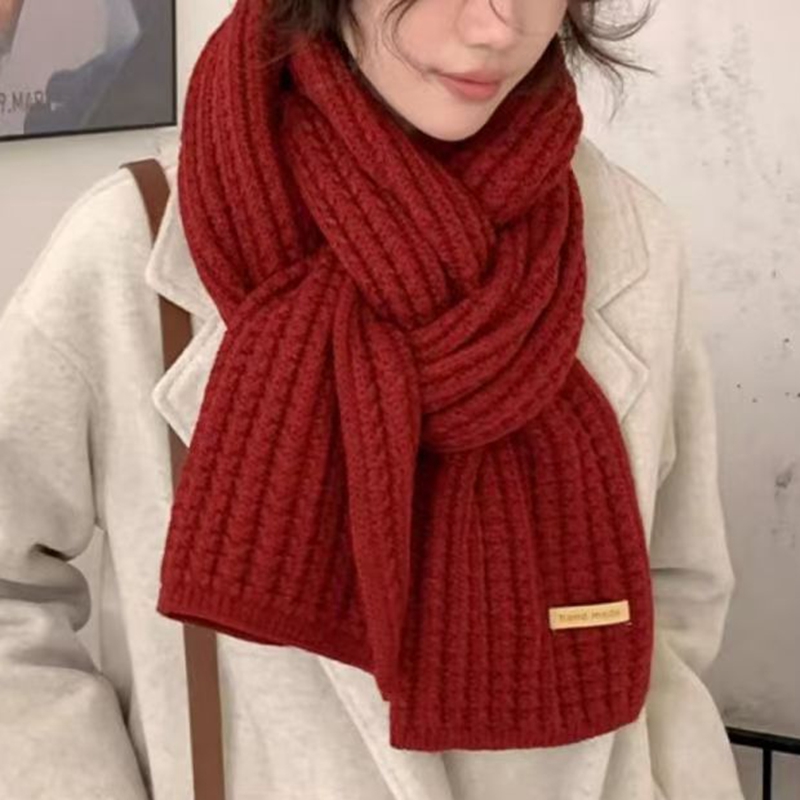 두꺼운 케이블 니트 따뜻한 캐시미어 스카프 넥커치프 겨 - Cable Management Sleeve 리뷰 및 가격