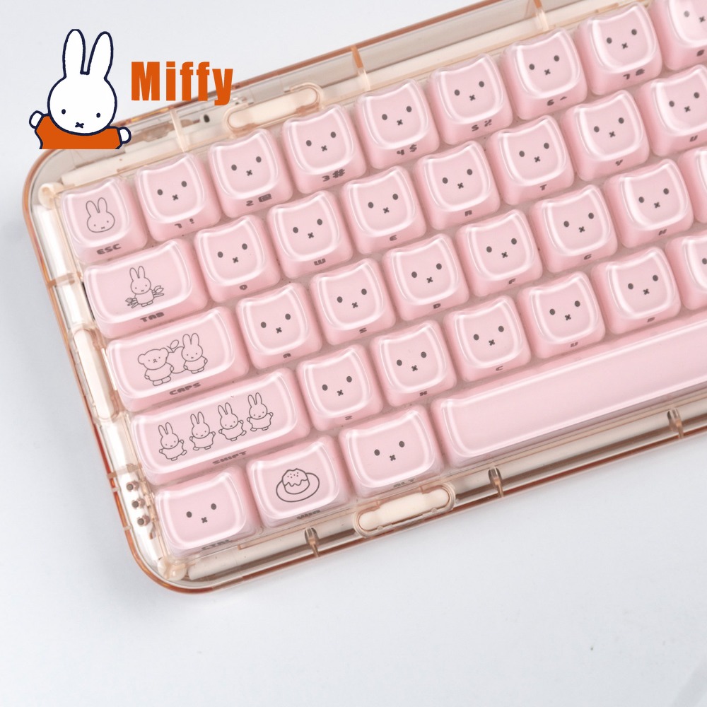 Kawaii Miffy Keycaps 귀여운 토끼 키  - Pc Gaming Sultan 리뷰 및 가격