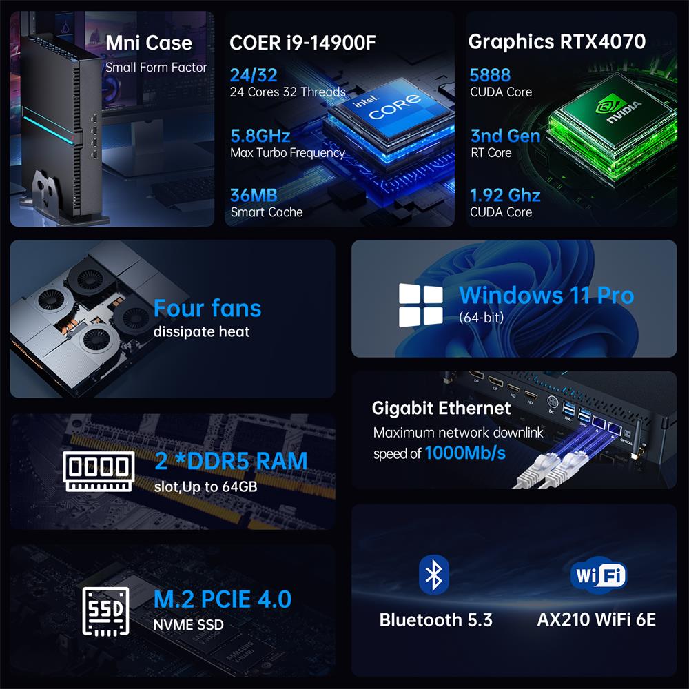 Msecore MV300 14세대 인텔 코어 I5 I7 - Pc Gaming Intel Core I7 리뷰 및 가격