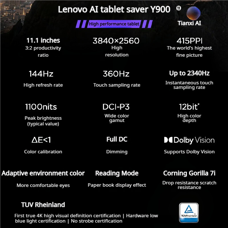레노버 리전 Y900 11 AI 게이밍 태블릿 11.1 - Pc Gaming Lenovo 리뷰 및 가격