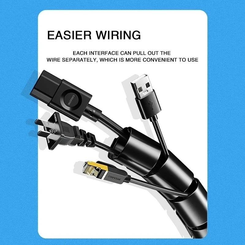 2M 길이의 케이블 정리용 컴퓨터 와이어 코드 슬리브  - Cable Management Sleeve 리뷰 및 가격