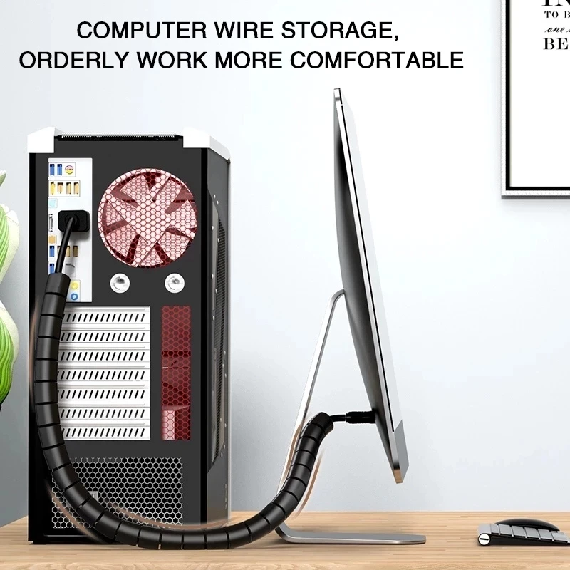 2M 길이의 케이블 정리용 컴퓨터 와이어 코드 슬리브  - Cable Management Sleeve 리뷰 및 가격