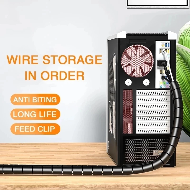 2M 길이의 케이블 정리용 컴퓨터 와이어 코드 슬리브  - Cable Management Sleeve 리뷰 및 가격