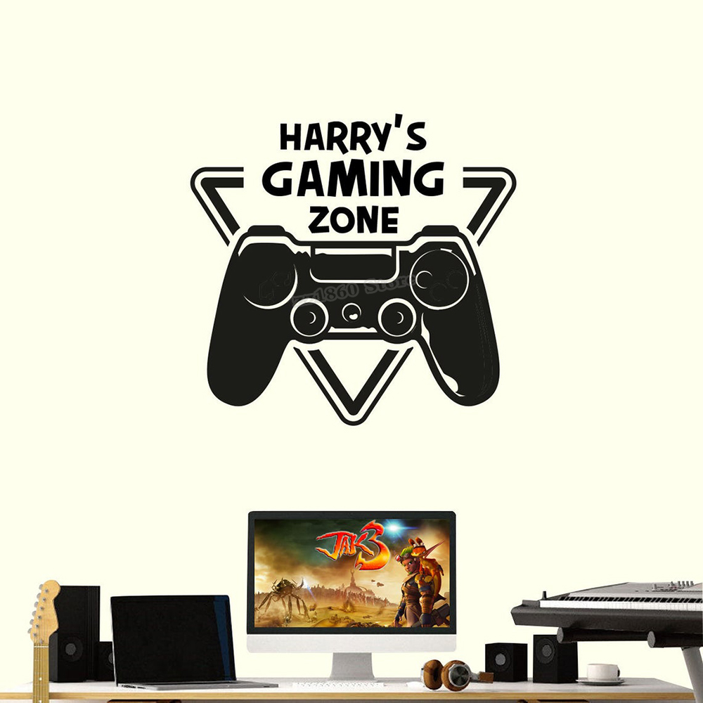사용자 정의 이름 게임 존 벽 데칼 게이머 이름 사용자 - Pc Gaming Quotes 리뷰 및 가격