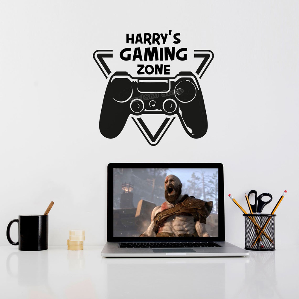 사용자 정의 이름 게임 존 벽 데칼 게이머 이름 사용자 - Pc Gaming Quotes 리뷰 및 가격