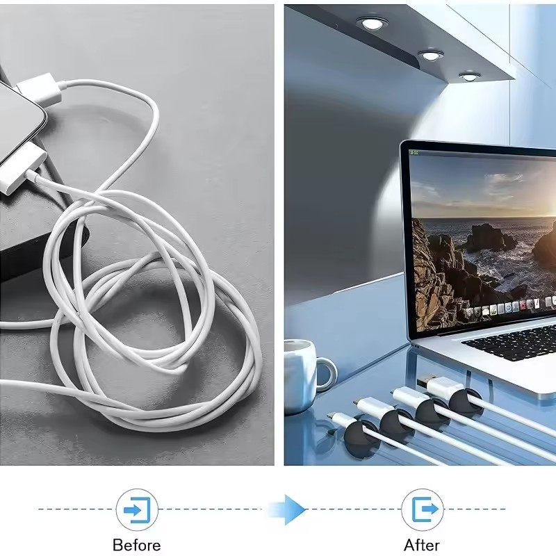 5/50Pcs 데스크탑 벽 케이블 클립 와이어 관리 자 - Cable Management Sleeve 리뷰 및 가격