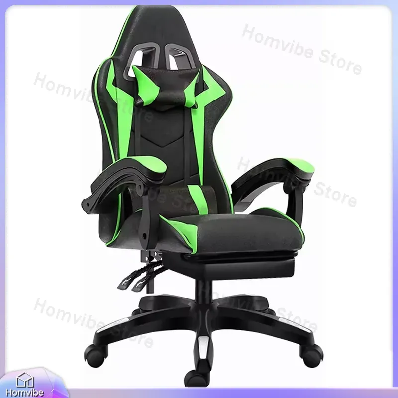 발 받침대가 있는 하이백 인체공학적 게이밍 의자, PC - Pc Gaming Gaming 리뷰 및 가격