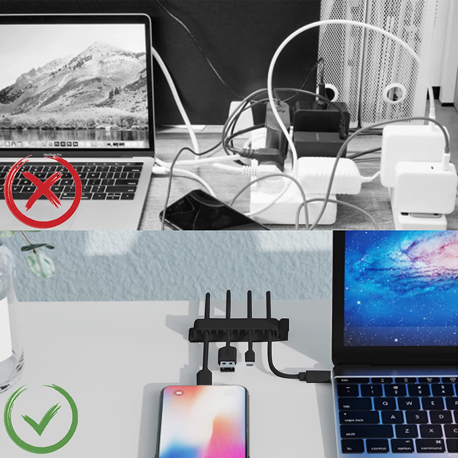 케이블 정리기 코드 관리 와이어 홀더 유연한 USB 케 - Cable Management Sleeve 리뷰 및 가격