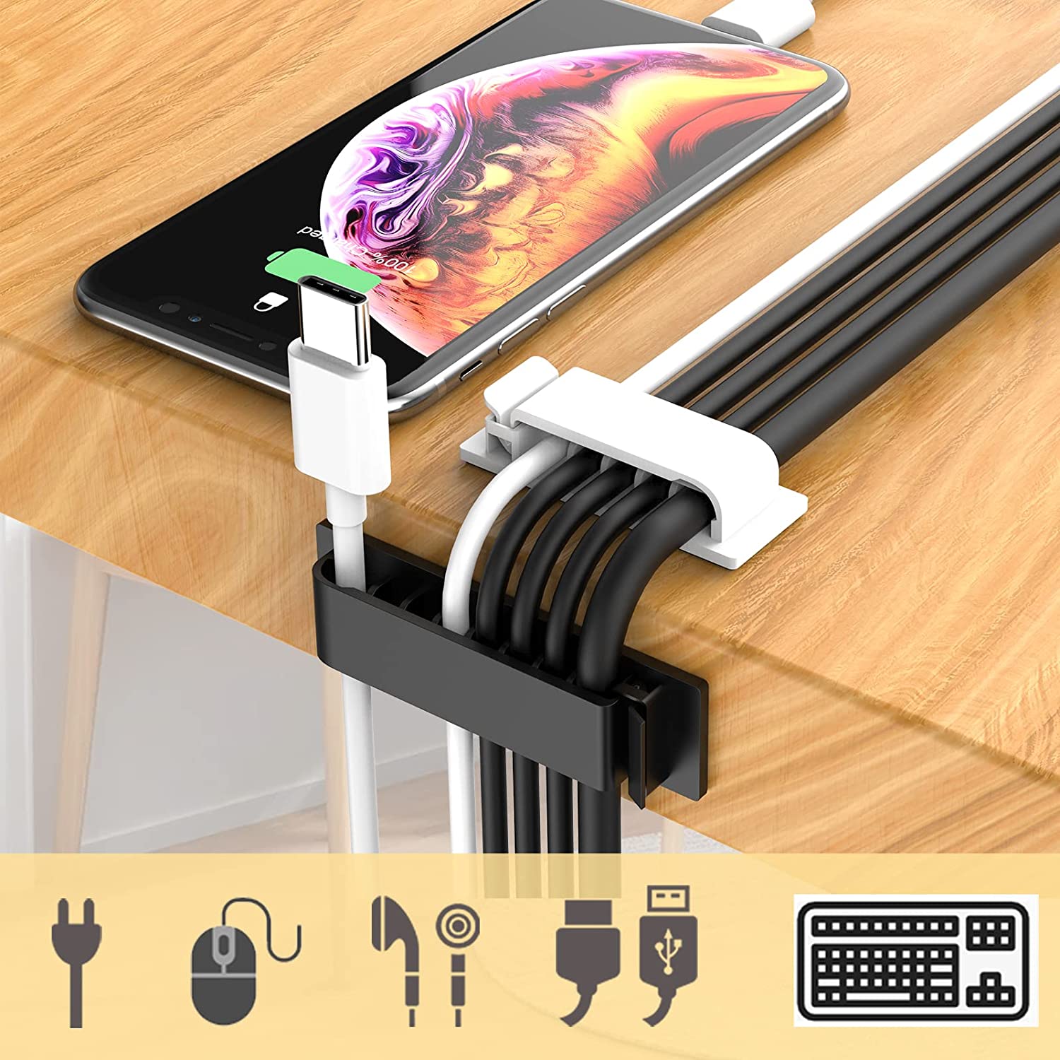 케이블 정리기 코드 관리 와이어 홀더 유연한 USB 케 - Cable Management Sleeve 리뷰 및 가격